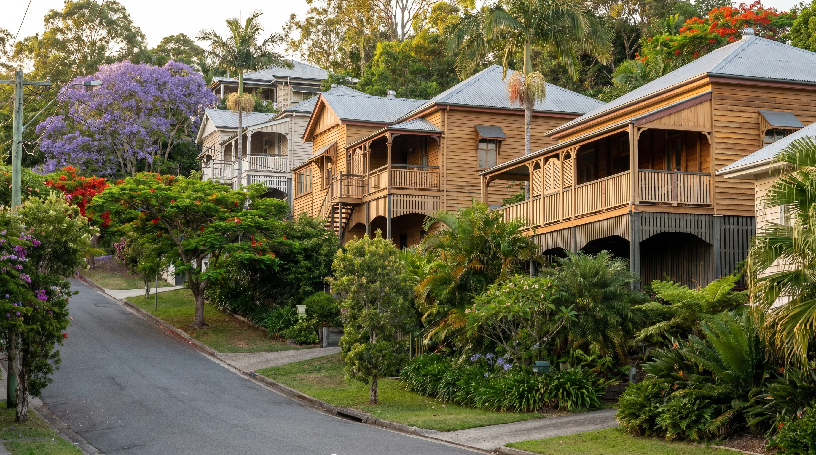 A Auchenflower street showing the local housing and access a removalist plans around